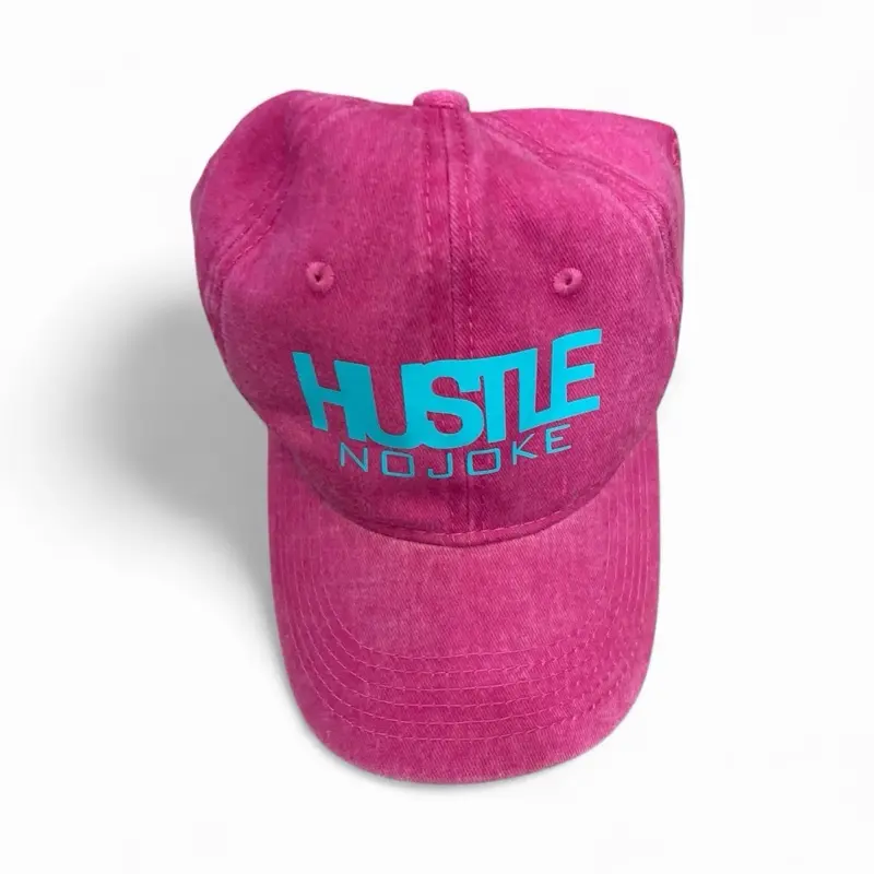 Hustle Washed Cap — Magenta