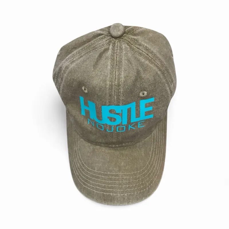 Hustle Washed Cap — Khaki
