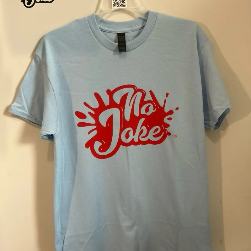 No Joke Splash Tee — Sky